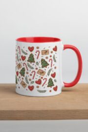 Christmas Mug Candy Cane - 11oz - Red - Image 3