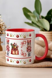 Christmas Mug Nutcracker - 11oz - Red - Image 4