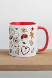 Christmas Mug Ornaments - 11oz - Red - Image 4