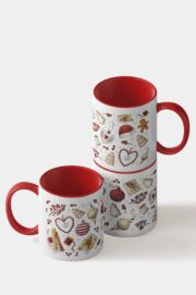 Christmas Mug Ornaments - 11oz - Red - Image 3