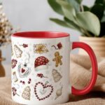 Christmas Mug Ornaments - 11oz - Red